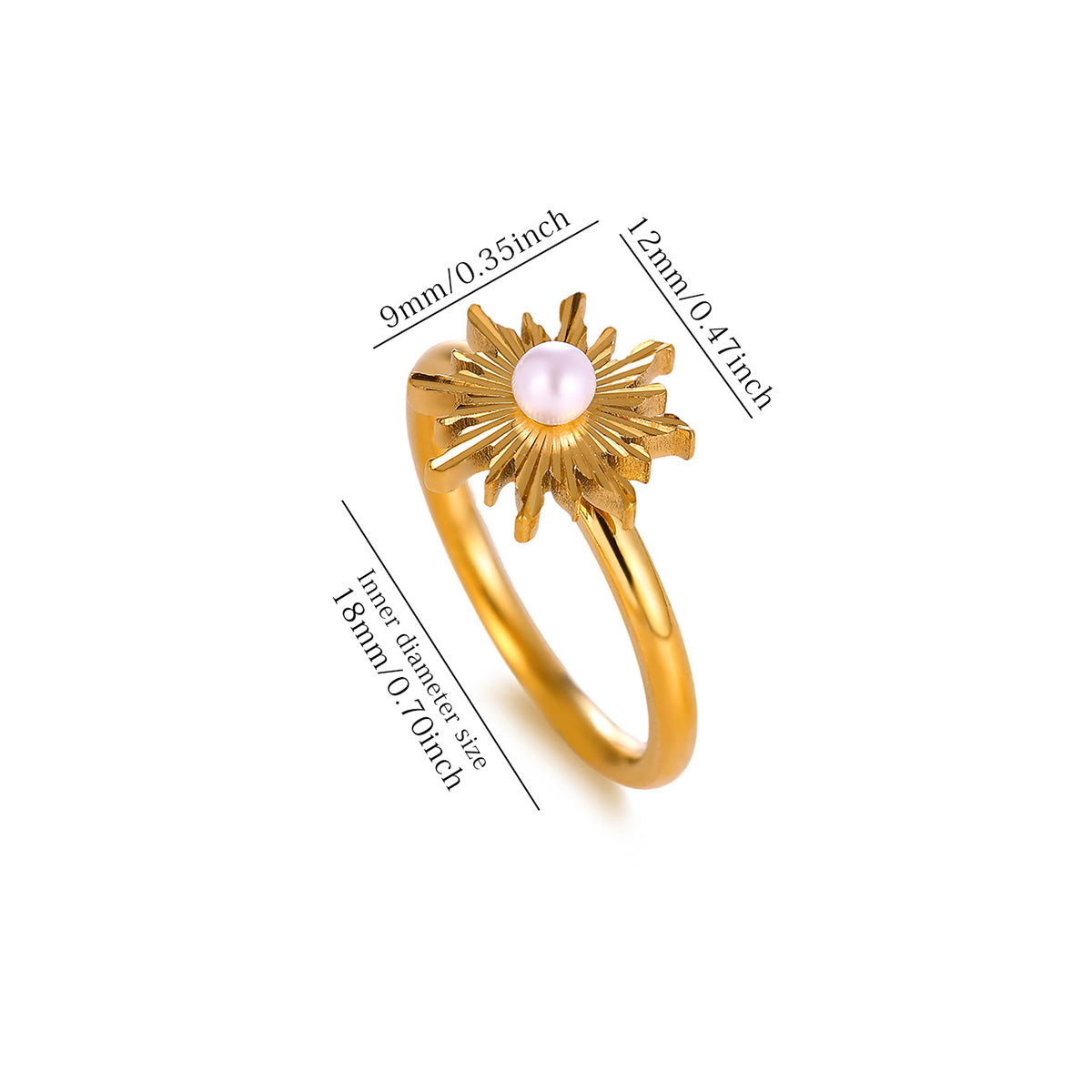 Anillos inox chapado 309 (Talla 7)