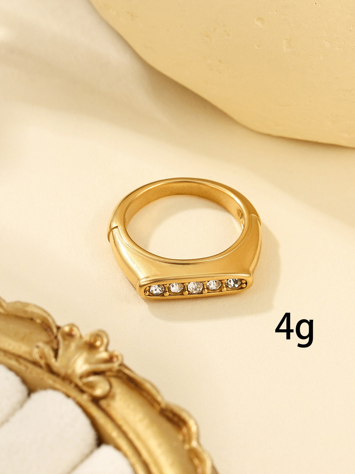 Anillos inox chapado 232 (Talla 9)