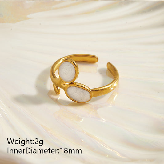Anillos inox chapado 190