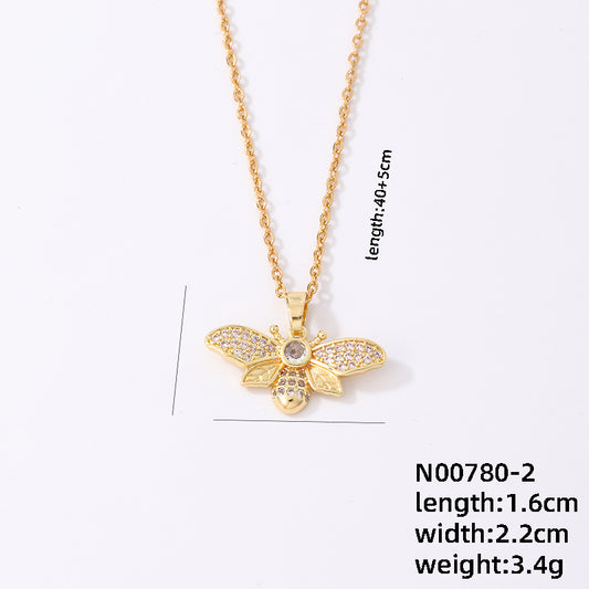 Collar inox, chapado 136