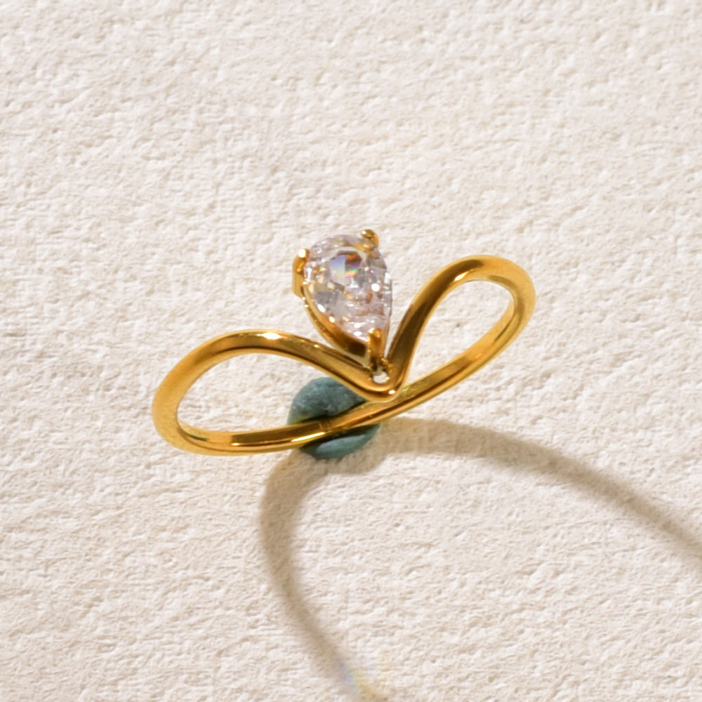 Anillo inox, chapado 17