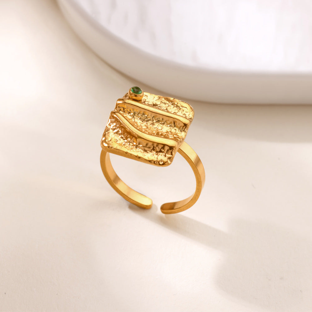 Anillo inox, chapado 32