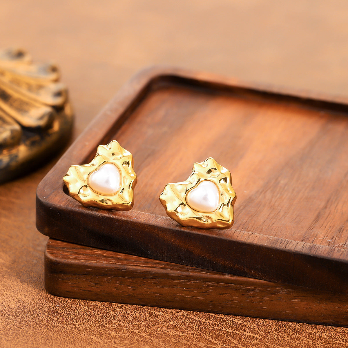 Aretes inox, chapado 153