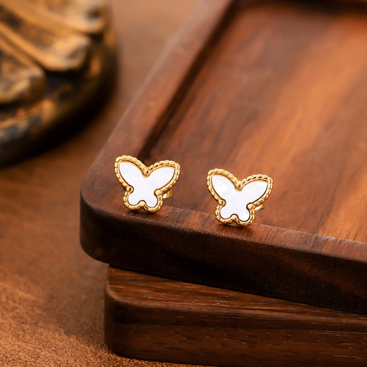 Aretes inox, chapado 160