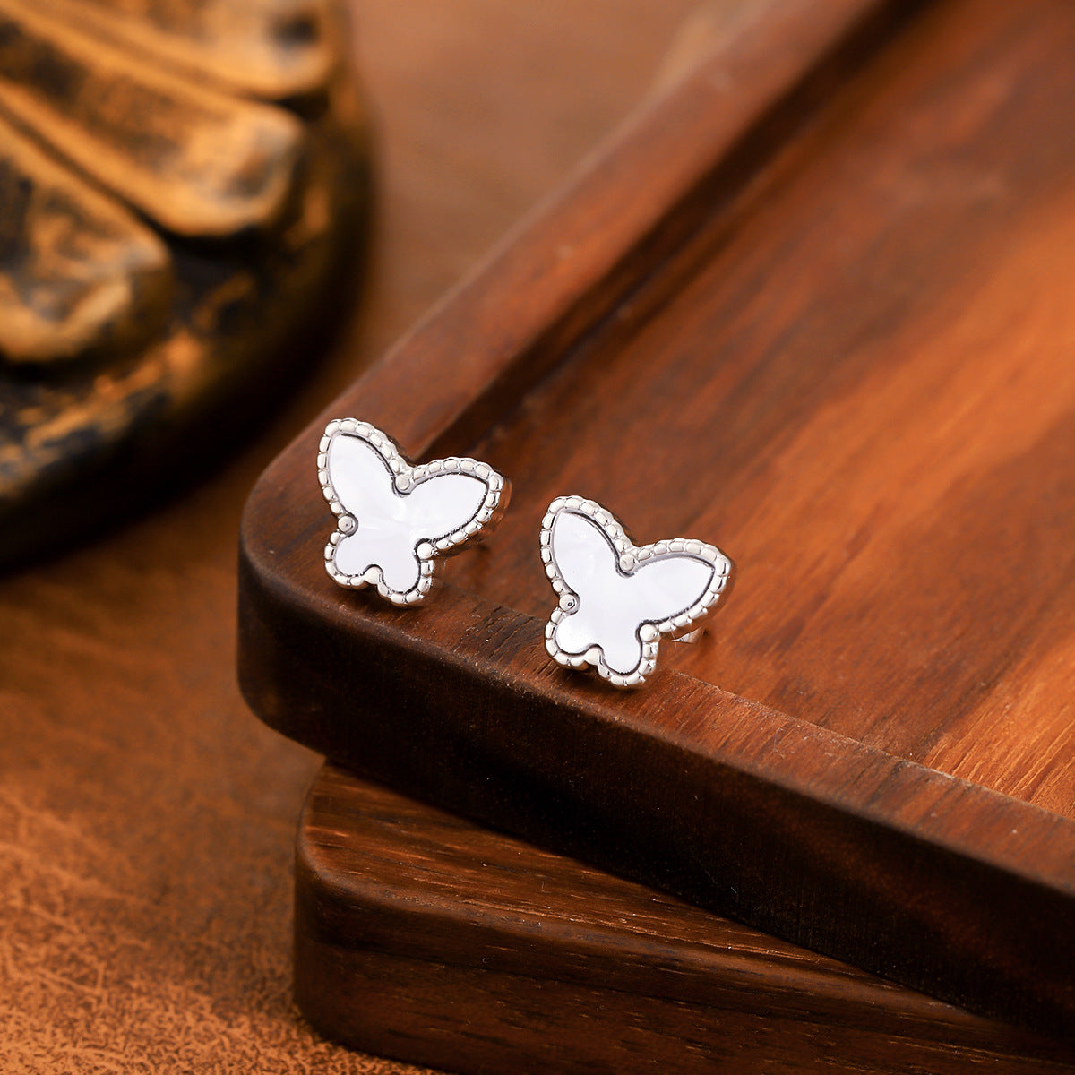 Aretes inox, chapado 161