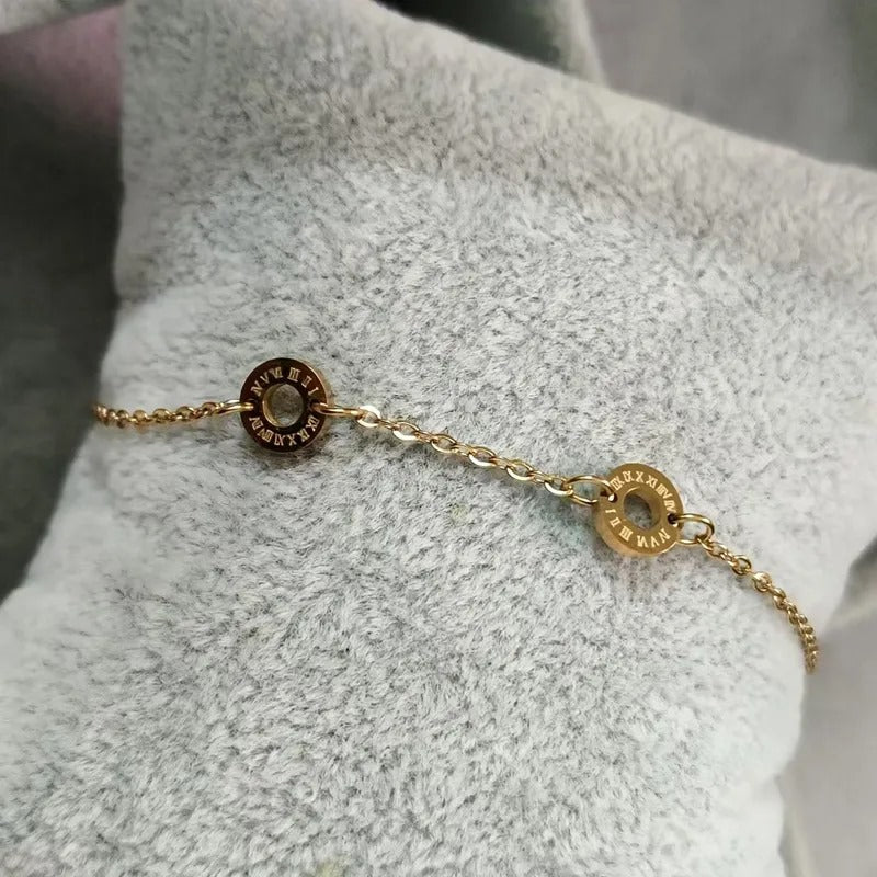 Manilla inox, chapado 86 (rose gold)