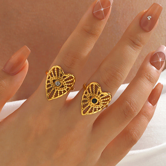 Anillo inox, chapado 585