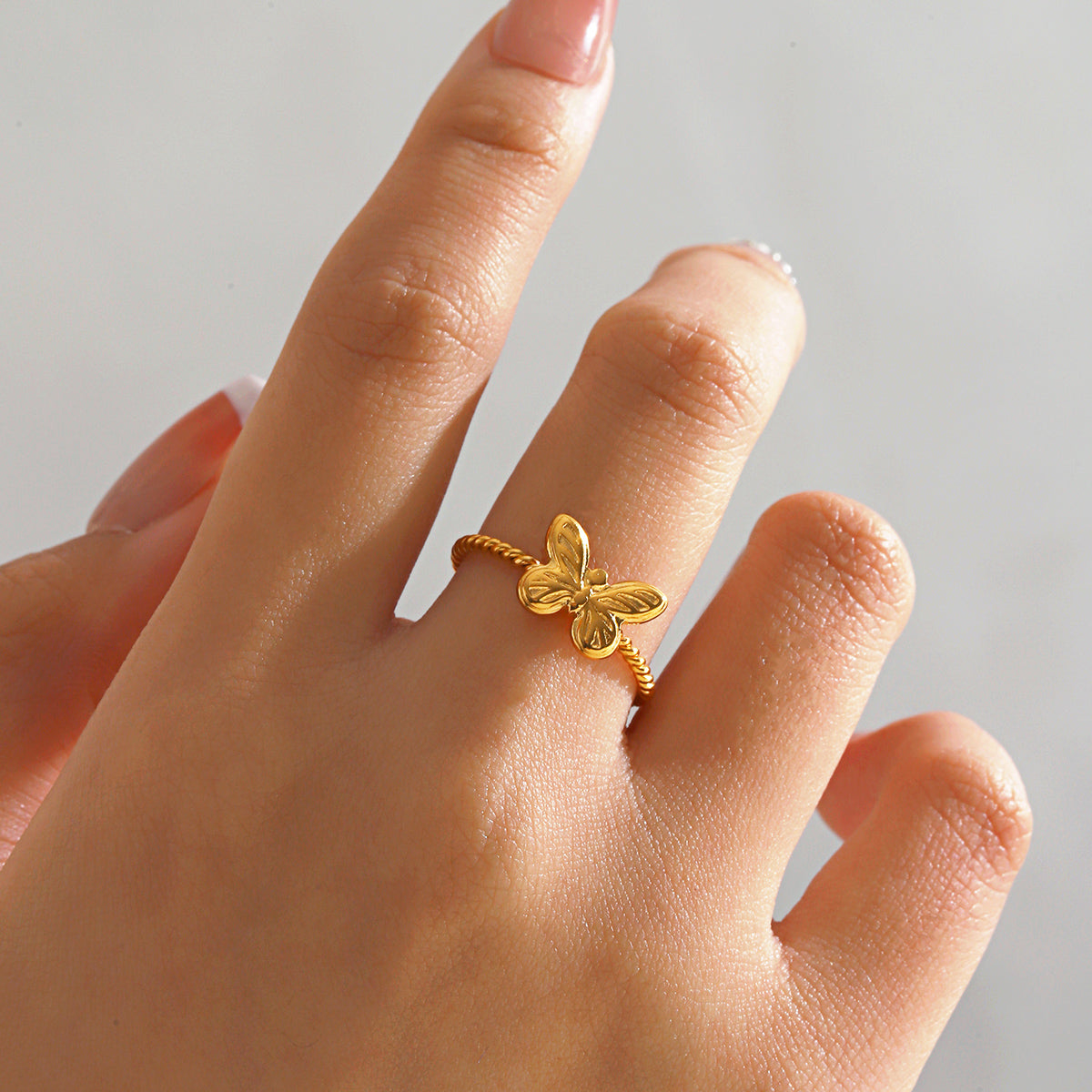 Anillo inox, chapado 569