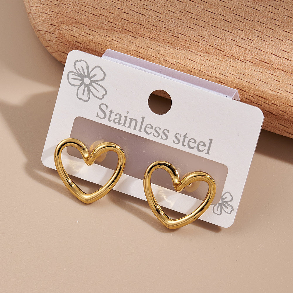 Aretes inox, chapado 111