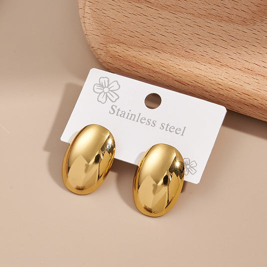 Aretes inox, chapado 108