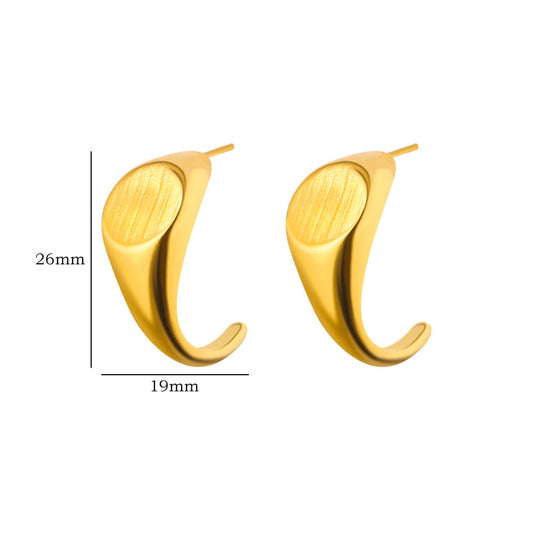 Aretes inox, chapado 312