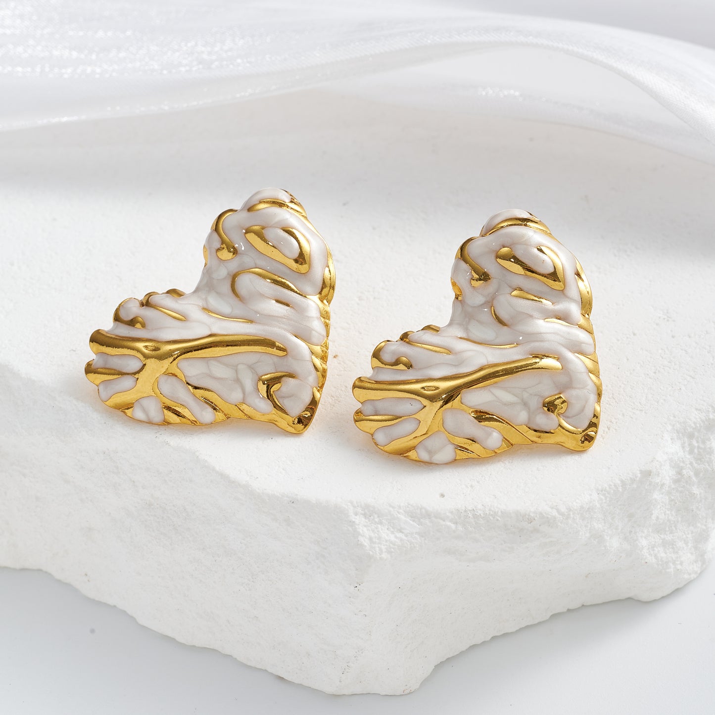 Aretes inox, chapado 251