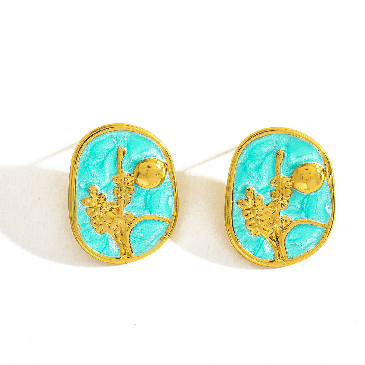 Aretes inox, chapado 188