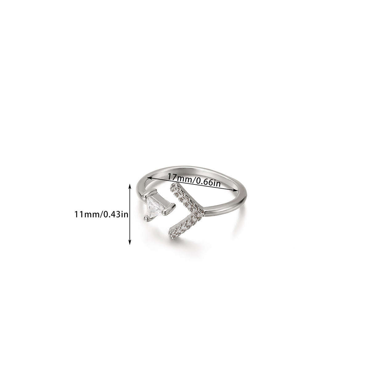 Anillo inox, chapado 57