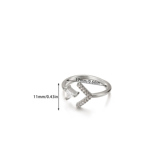 Anillo inox, chapado 57