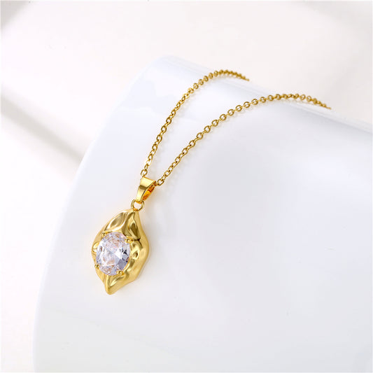 Collar inox, chapado 112