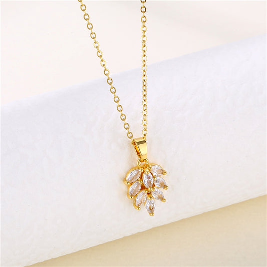 Collar inox, chapado 27