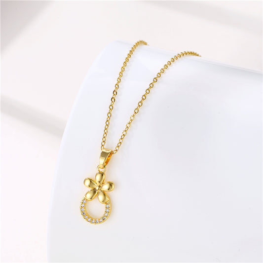 Collar inox, chapado 107