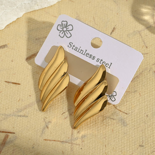 Aretes inox, chapado 93