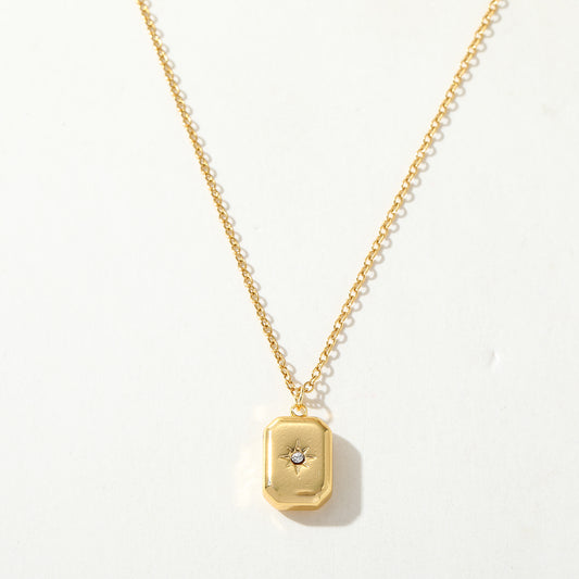 Collar inox, chapado 85