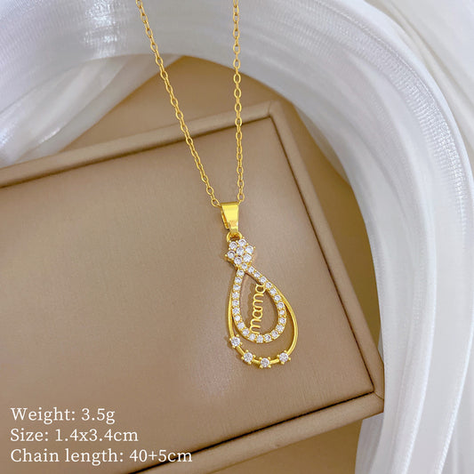 Collar inox, chapado 114