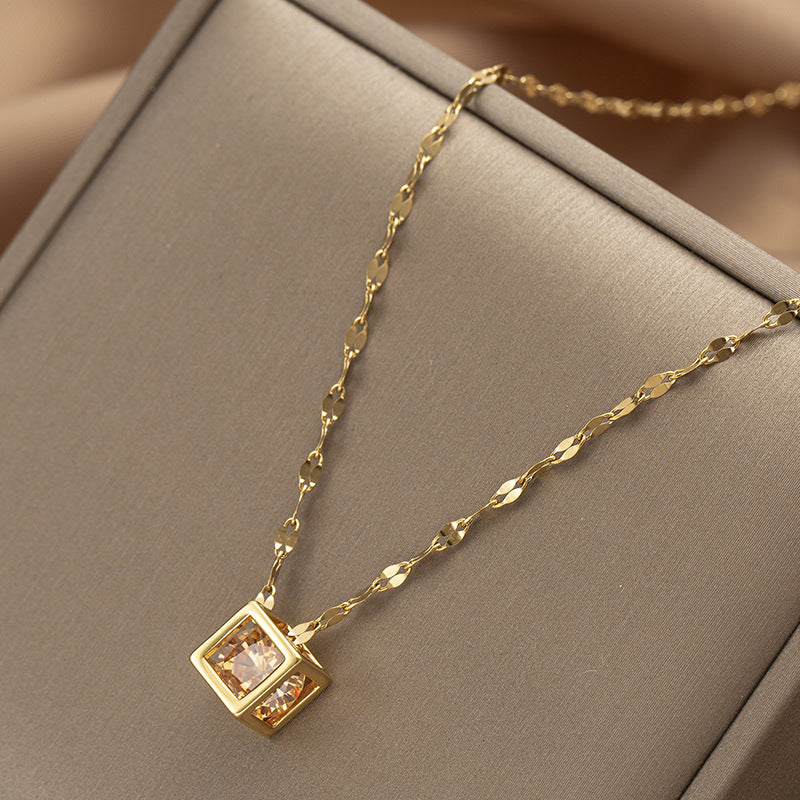 Collar inox, chapado 103