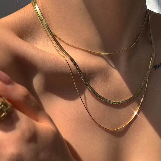 Collar inox, chapado 130
