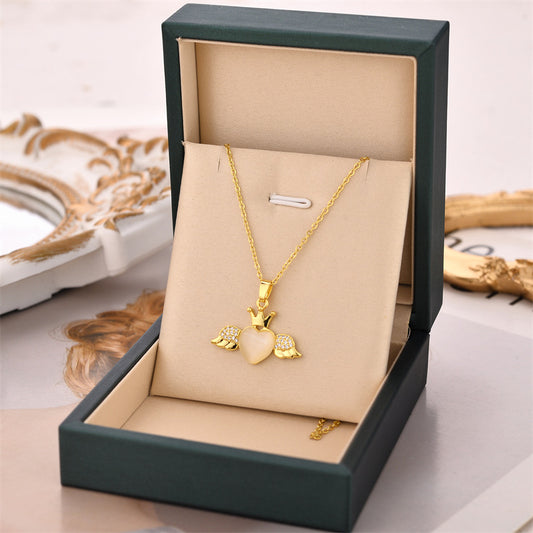 Collar inox, chapado 73