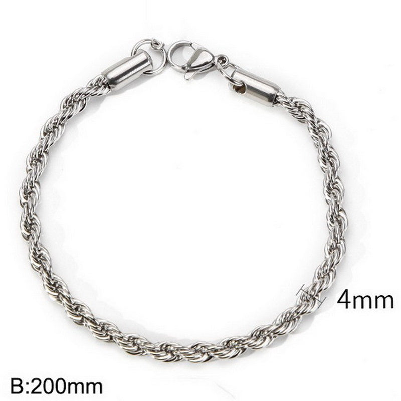Manilla inox, chapado 20