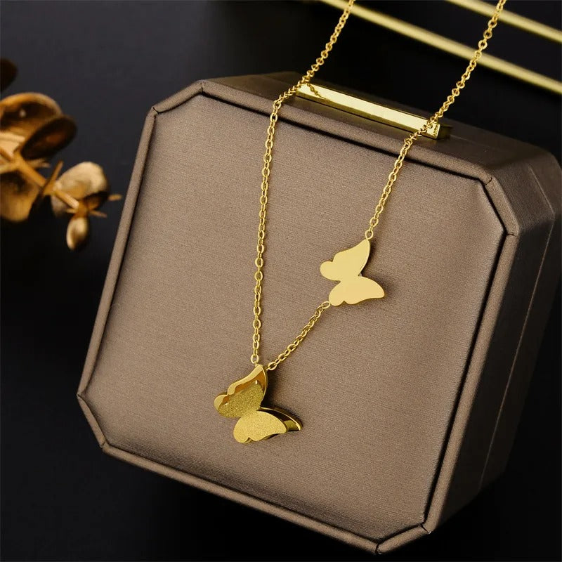 Collar inox, chapado 129
