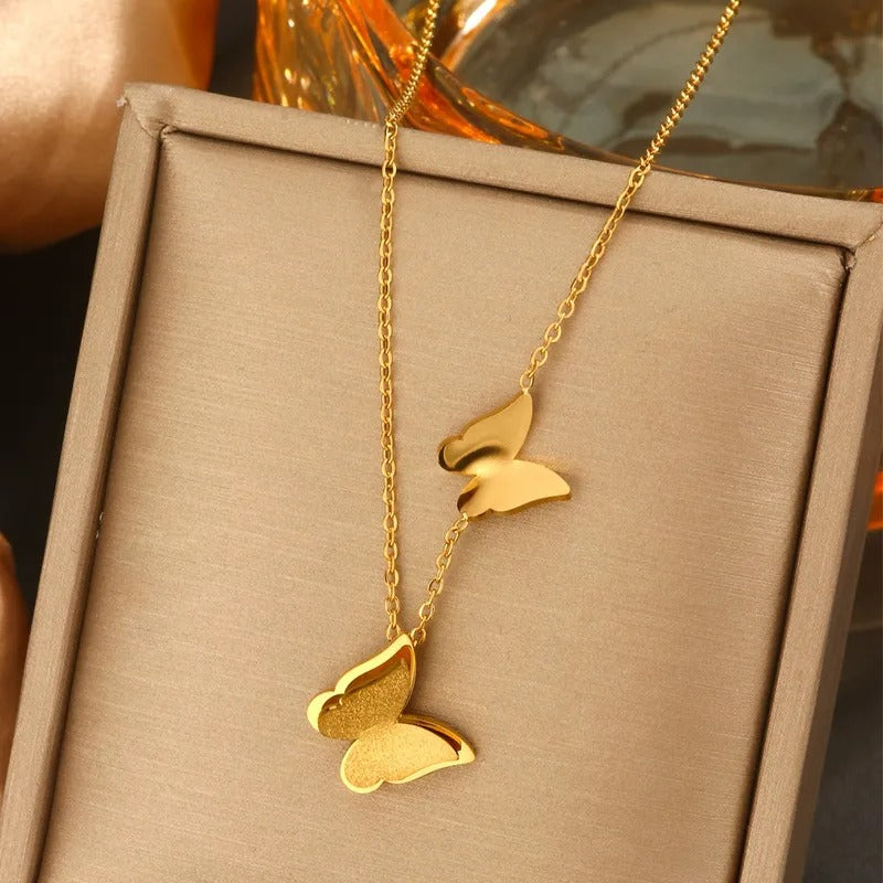 Collar inox, chapado 129