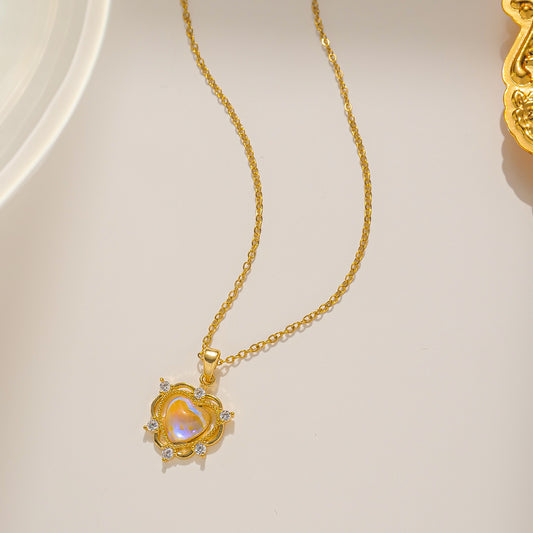Collar inox, chapado 124