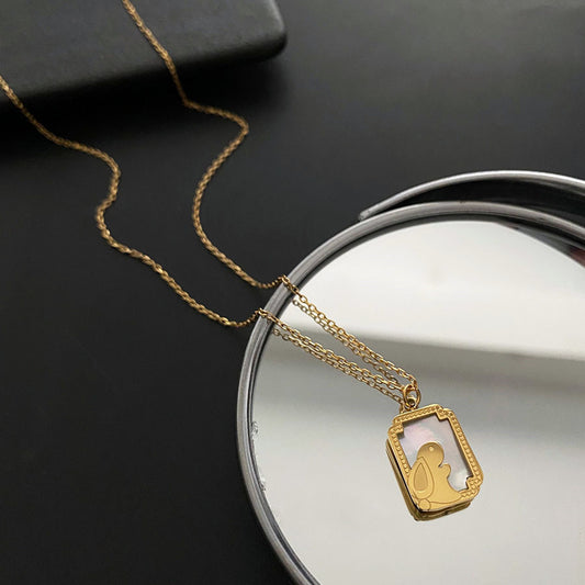 Collar inox, chapado 41